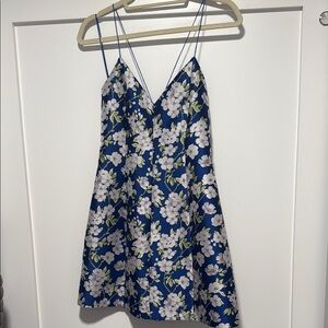 Alice + Olivia Blue Floral Dress
